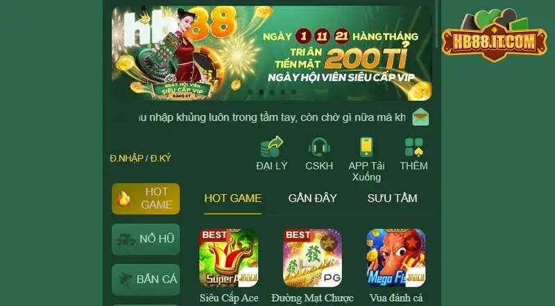 Hb88 - Thương hiệu cá cược uy tín tặng thưởng đến 6666K